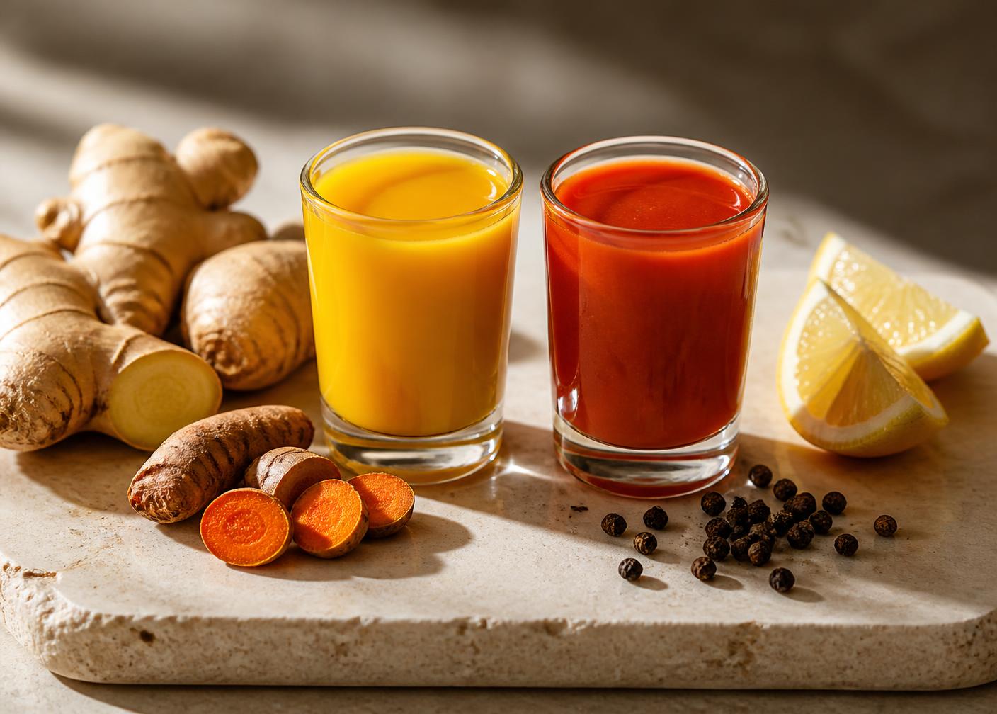 Iced coffee and cold drinks on a stone counter